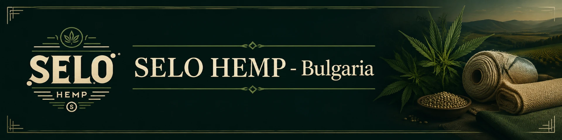 SELO HEMP Bulgaria brand banner